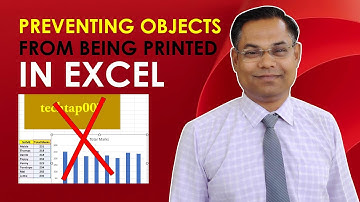 Preventing objects from being printed in excel