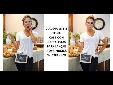 Claudia Leitte toma café com jornalistas para anunciar novo single em espanhol