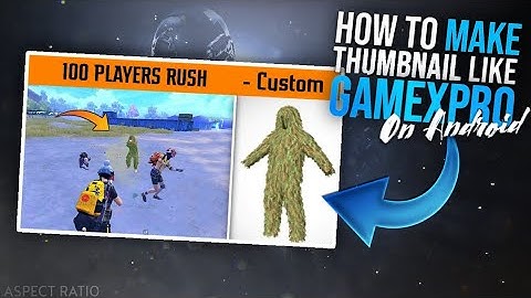 How to Make Gaming Thumbnail like Gamexpro  || PixelLab || PS CC || Aspect Ratio