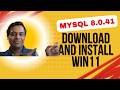 MYSQL DOWNLOAD AND INSTALL WINDOWS11 UNDER 9 MINS