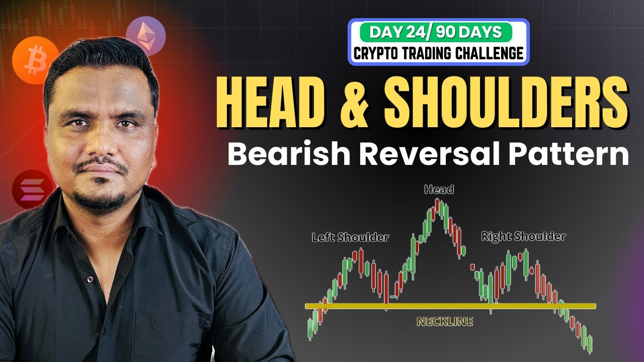 DAY 24 || Head & Shoulders Crypto Trading Strategy | 90 Days Crypto Trading  Challenge