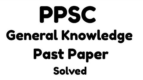 PPSC Lecturer Computer Science Paper 2022 Solved _ Gk for ppsc test