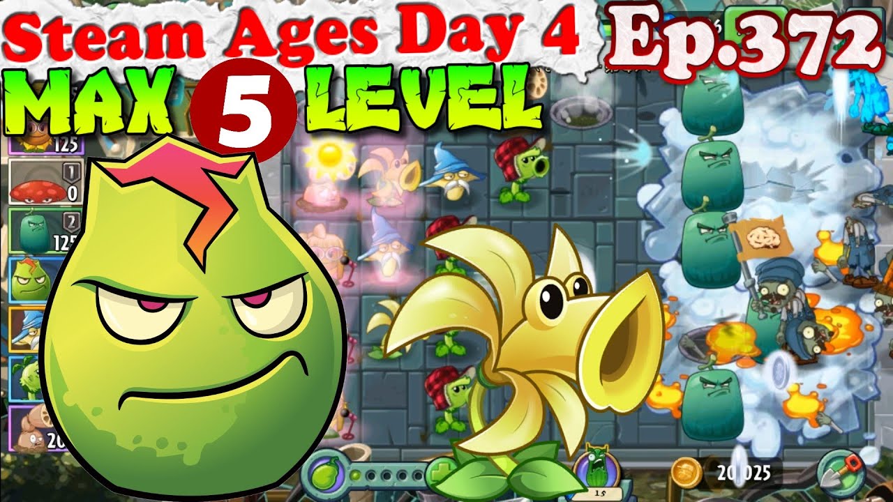 Plants vs. Zombies 2 (China) - Lava Guava MAX 5 level - Steam Ages Day ...