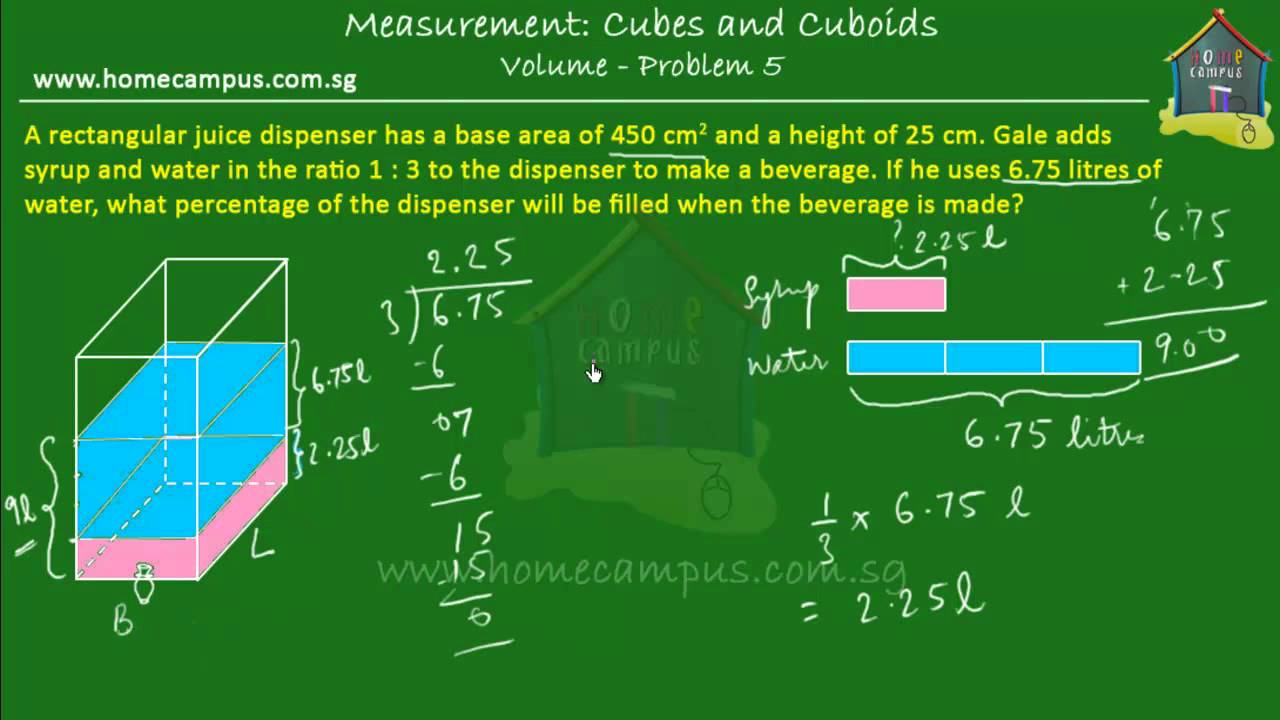 problem solving volume of a cube