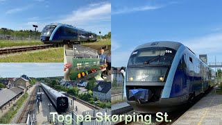 Tog på Skørping St. | Trains at Skørping St. (og Lidt fra Kommandoposten!)