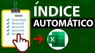 Como Crear Un Índice Automático Con Links En Excel