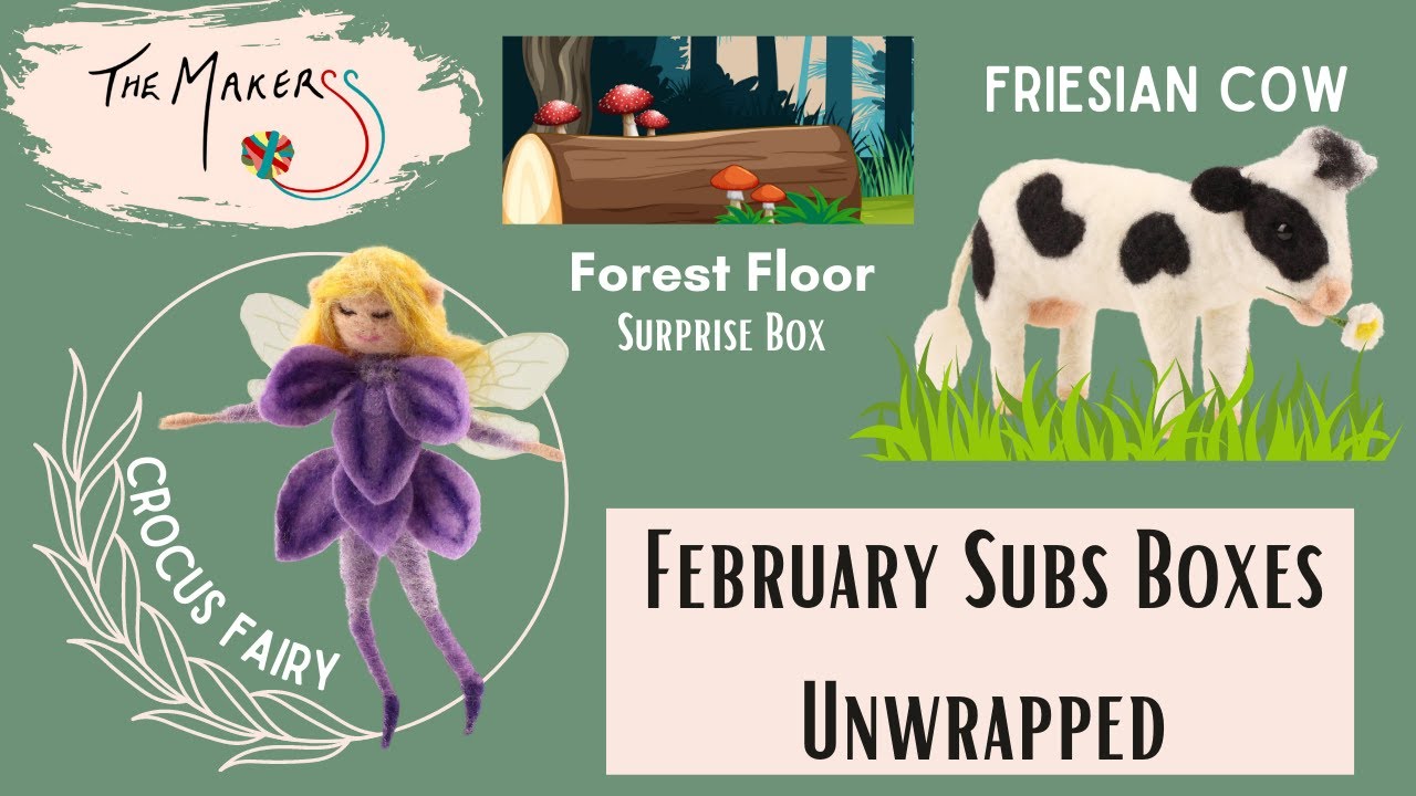 February 2023 Unboxing Needle Felting Subscription Boxes The