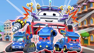 Super Spider Truck CLONES attack | Cars & Trucks Rescue for Kids