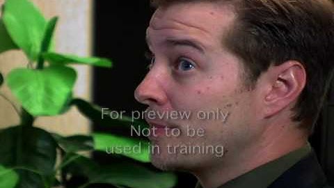 Conflict resolution / communication skills training video