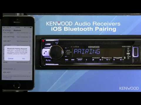 KENWOOD eXcelon KDC-X301 iOS Bluetooth Pairing for 2017 Audio Receivers