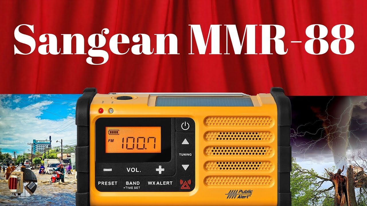 Color Amarillo/Negro sintonizador FM/MW, de Emergencia Señal Sonido, batería de Ion de Litio integrada Sangean MMR de 88  