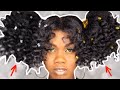 Two ponytails on natural hair | holiday hairstyle 2019