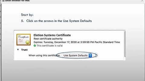 Troubleshoot Elation digital Signature on Safari