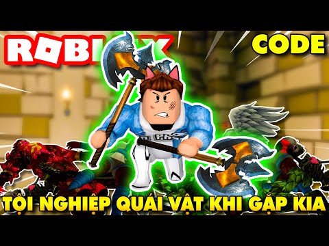 Roblox | TỘI NGHIỆP ĐÁM QUÁI VẬT KHI GẶP PHẢI CHIẾN BINH KIA VÀ FAN - DungeonFall (Code) | KiA Phạm