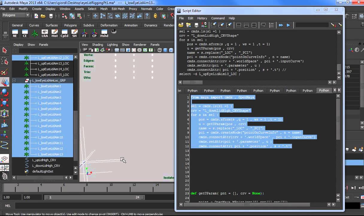 MAYA TUTORIAL: Cartoon eyeLid rigging PT2A - YouTube