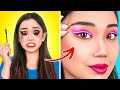 MOST Trendy GADGETS || Led Eyeliner to Become POPULAR! Rich VS Broke Gadgets by 123 GO! CHALLENGE