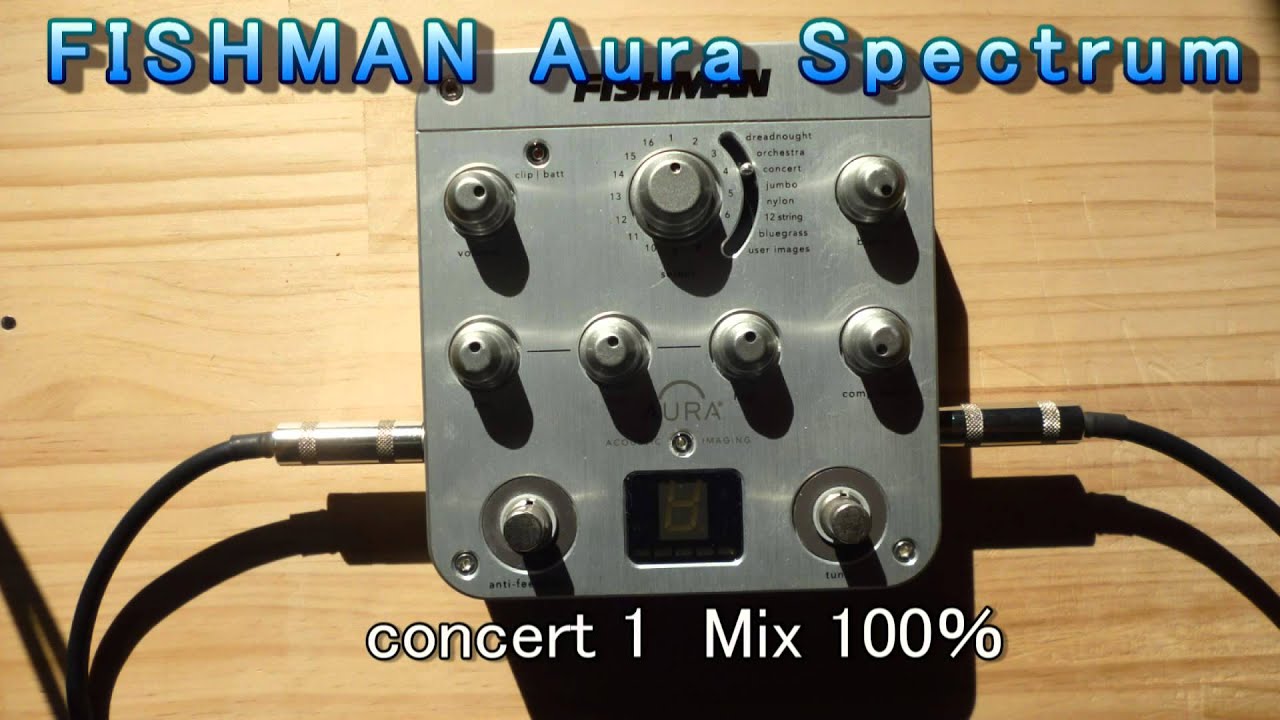 FISHMAN Aura Spectrum DI 録音テスト