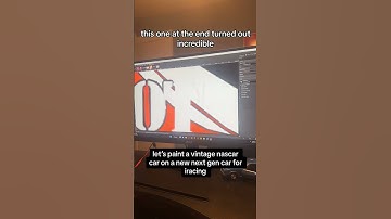 let’s paint a vintage nascar car on a new next gen car for iracing #vintagenascar #nascar #tonystewa