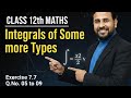 Integration Class 12th Maths Chapter 7 Exercise 7.7 Question No 5 to 9