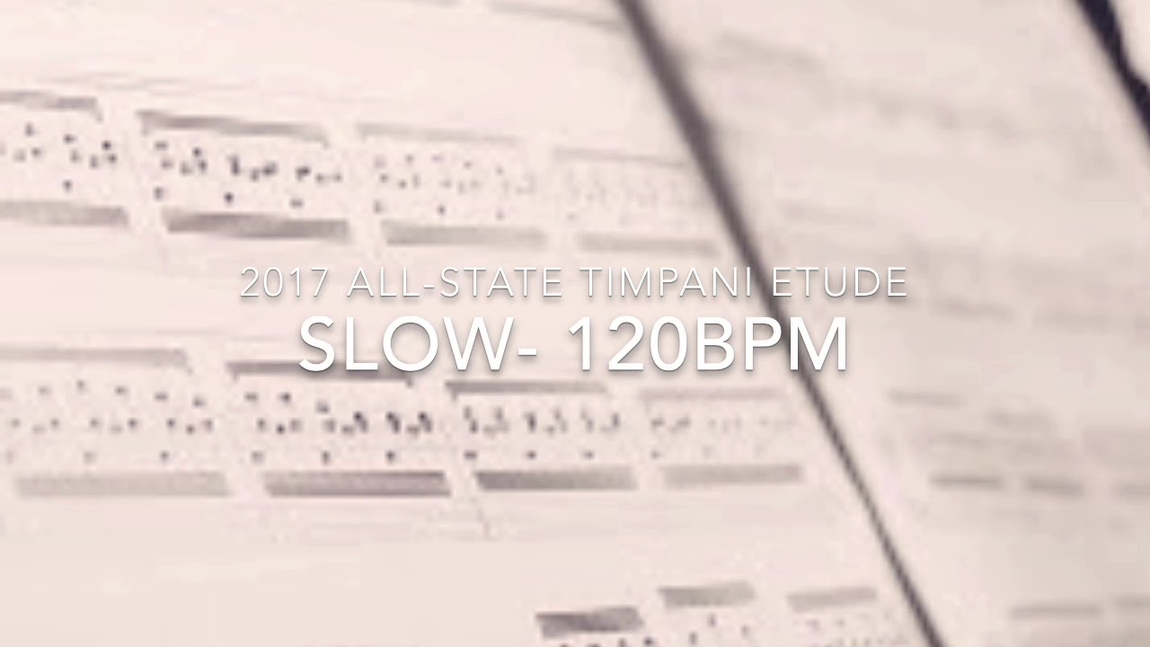 Timpani Etude 120bpm YouTube