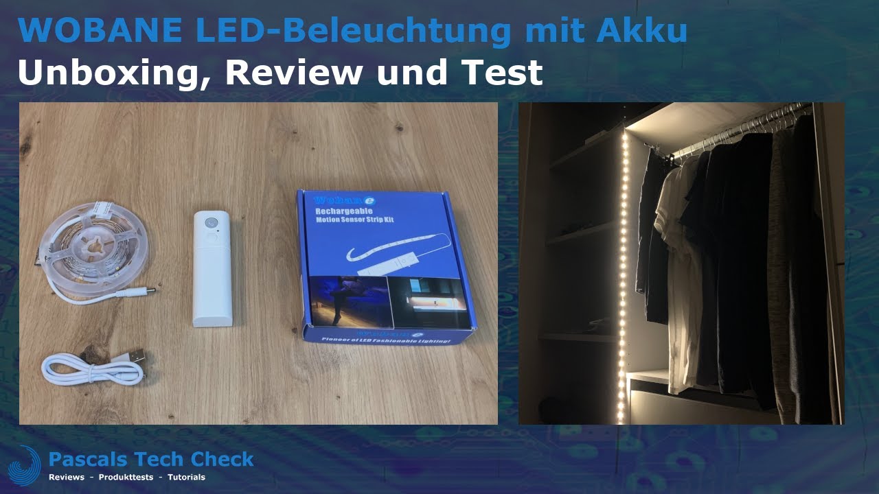 HEEPDD LED Infrarot Schranklampe – Bewegungsmelder, Weiß, Batteriebetrieben