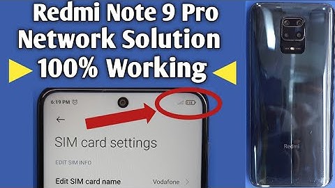 Redmi note 9 pro network problem solution/redmi note 9 pro no service solution/lownetwork/noservice