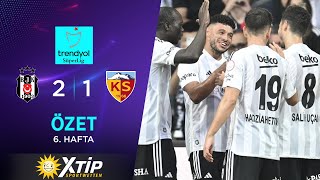 Merkur-Sports | Beşiktaş (2-1) M. H. Kayserispor - Highlights/Özet | Trendyol Süper Lig - 2023/24