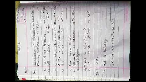 Class 9 Bridge course Test-2 mathematics part 1 and 2👍👍👍👍👍