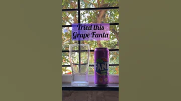 Tried this Grape Fanta. Loved it. Have had similar kind f cough syrup before 🤪 #shorts