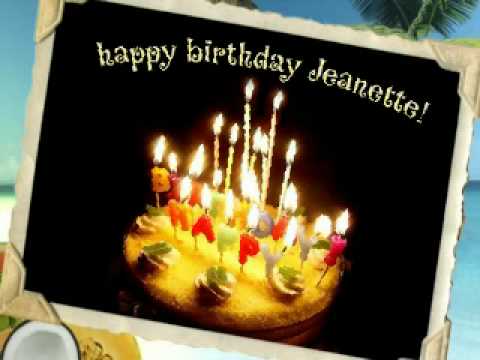 Happy Birthday Jeanette!