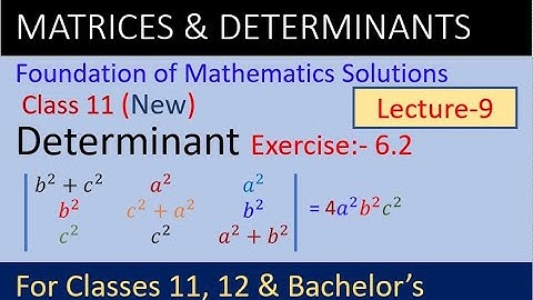 Determinants | math class11 solutions | Determinant prove that Q4 |Determinants solutions |