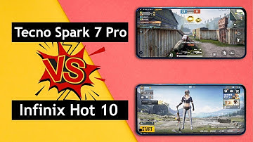 Tecno Spark 7 Pro vs Infinix Hot 10 PUBG Test Comparison | Phonebolee
