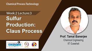 Lec 6: Sulfur Production: Claus Process ​