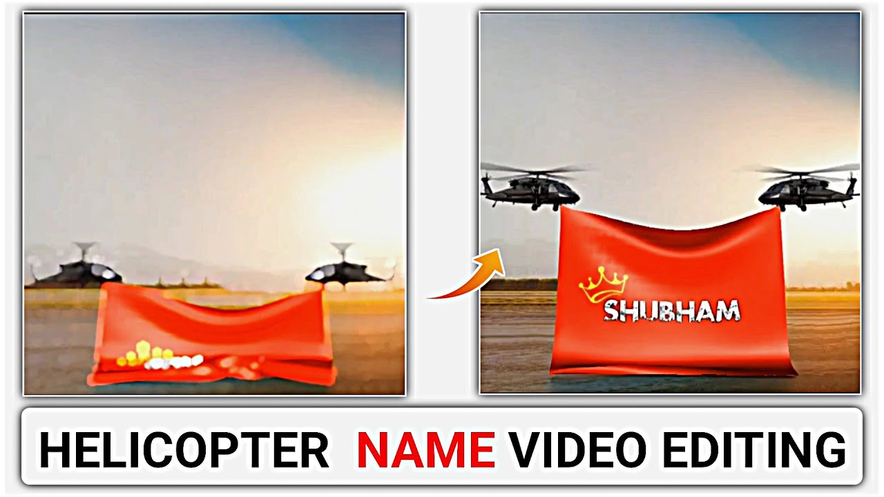 New Helicopter Name Video Editing || New Name Art Status Video Kaise Banaye