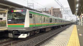 【良いジョイント音】JR宇都宮線1629E列車待避線発車