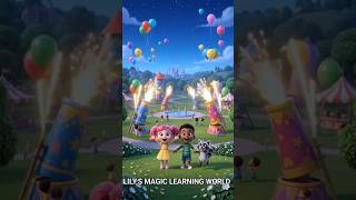 Number Fireworks Show! 🌟 | Lily's Magic Learning World #shorts