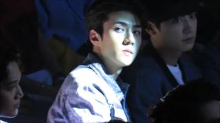 [fancam] 160409 Sehun tried to hide from the light EXO @16th TOP Chinese Music Awards