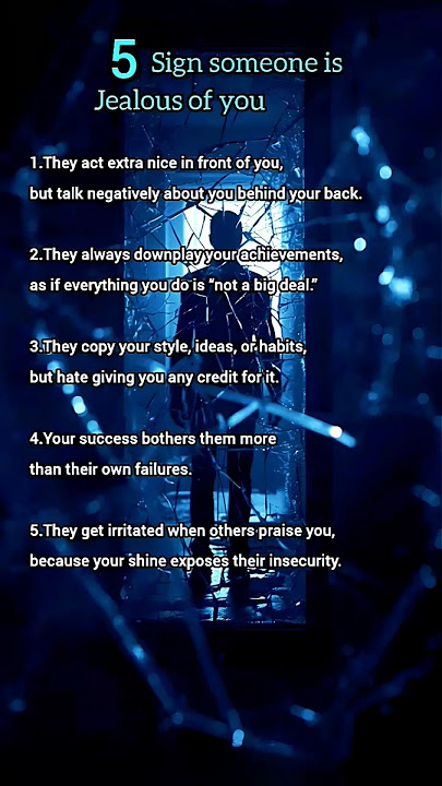 5 signs some is jealous you #psychology #facts #humanbehavior #selfimprovement #shorts