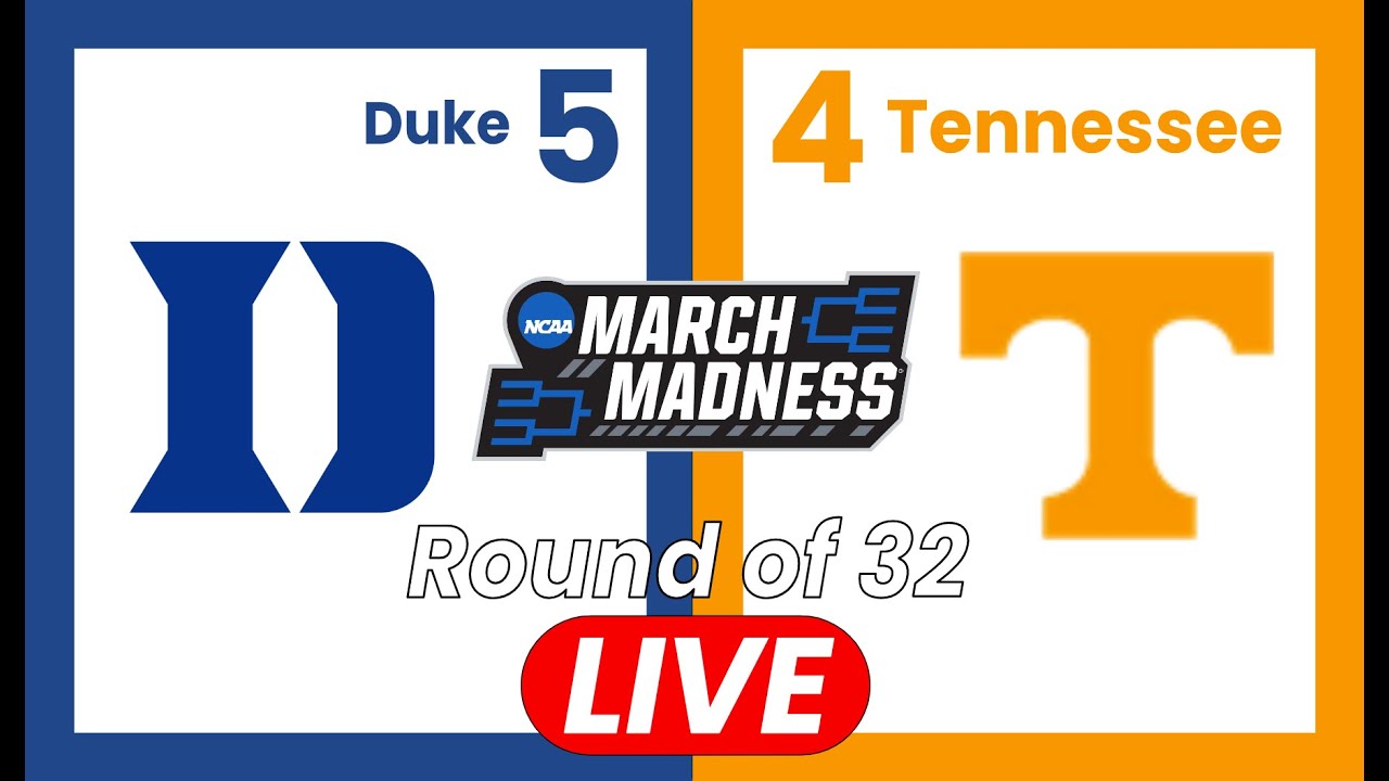 5 Duke vs 4 Tennessee March Madness Round of 32 Live Reaction