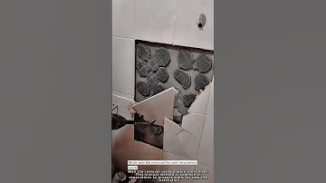 Work tool tile removal for wall renovation work