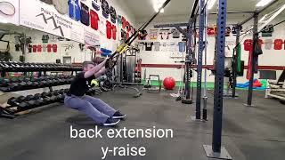 TRX back extension y raise