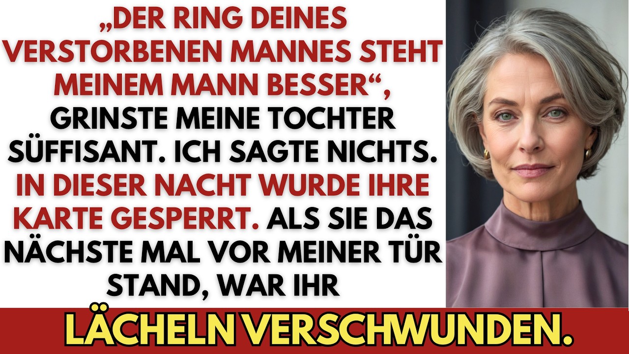 Siebille hob Thorstens Hand direkt unter meine Küchenlampe, und der Goldring blitzte auf. Friedrichs Ring. Der Ring, den ich vor drei Jahren nach der Beerdigung in die Holzkiste auf seiner Kommode...