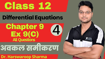 Dr Harswaroop Sharma Class 12 Ncert Maths Chapter 9 अवकल समीकरण differential equations Ex 9 C part 4