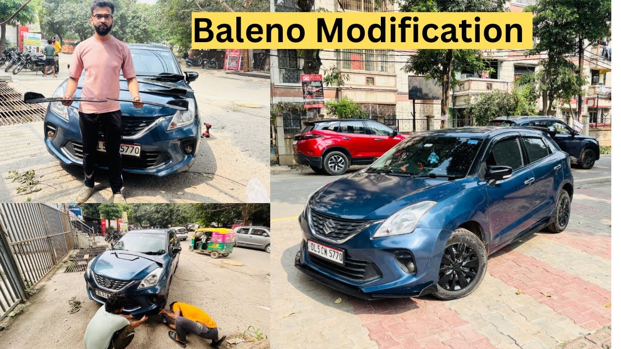 Splitters Installed In My Baleno || Modified Baleno || Universal Body Kit For All Cars || KartikPaal
