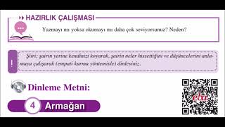8. Sınıf Türkçe Dersi Armağan Dinleme Metni Resimi