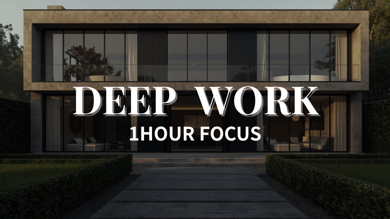 Deep Work Music – 1 Hour Ultra Minimal Ambient for Total Focus　深い集中のための1時間ミニマルアンビエント