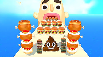 Sandwich Runner - SpeedRun All Levels Gameplay Walkthrough Android,ios New Update E4