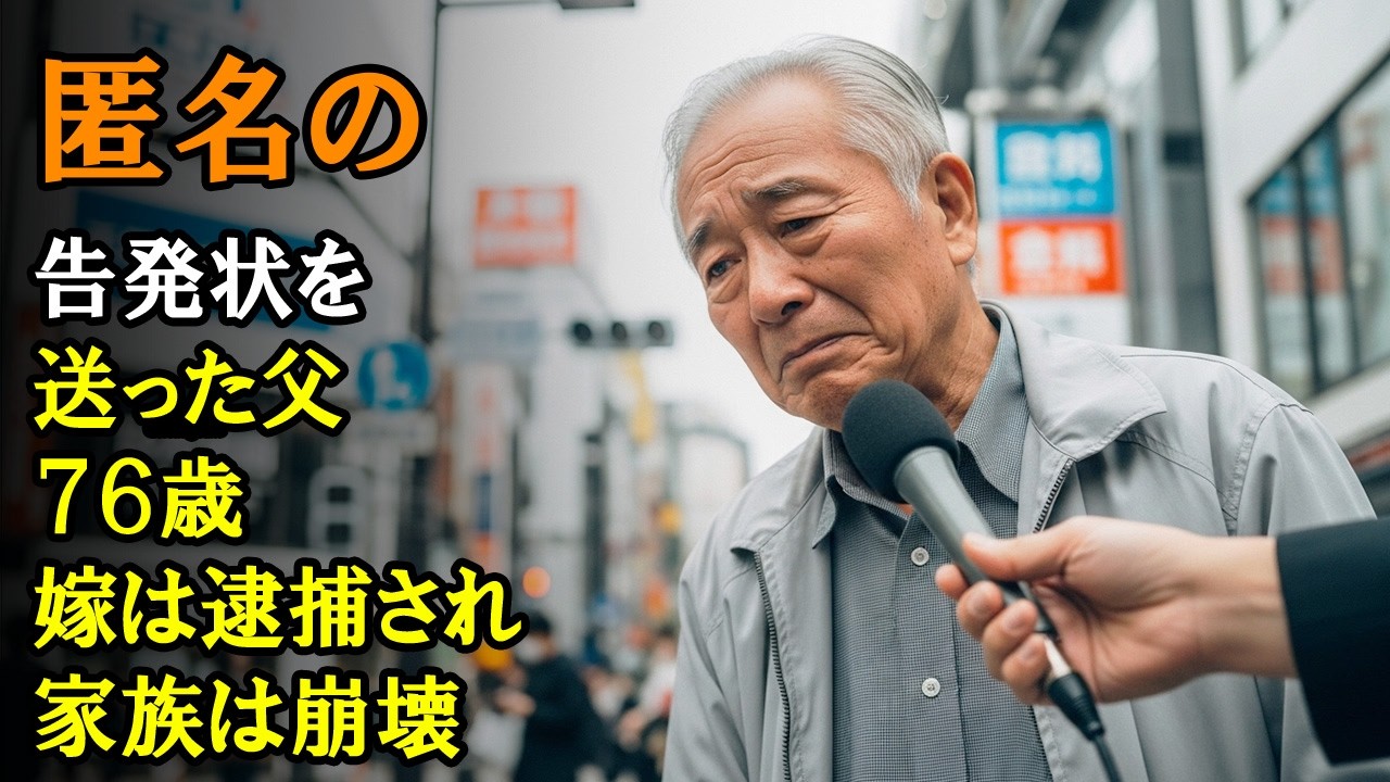 匿名の告発状を送った76歳の父、嫁は逮捕され家族は崩壊