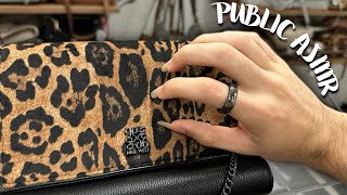 ASMR in Public at Kohls 👜 Textured Purse Tapping & Scratching - lofi