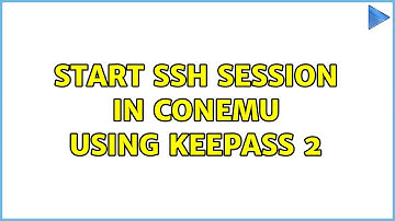 Start SSH session in ConEmu using Keepass 2